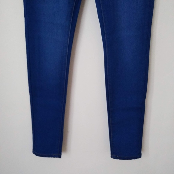 💥 T&Y Fashion Button Fly Skinny Blue Jeans - Picture 2 of 8